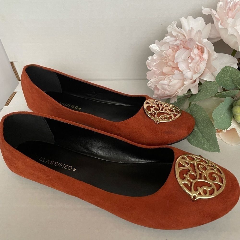 SOFT SUEDE LIKE COPPER FLATS‎ - Picture 3 of 7
